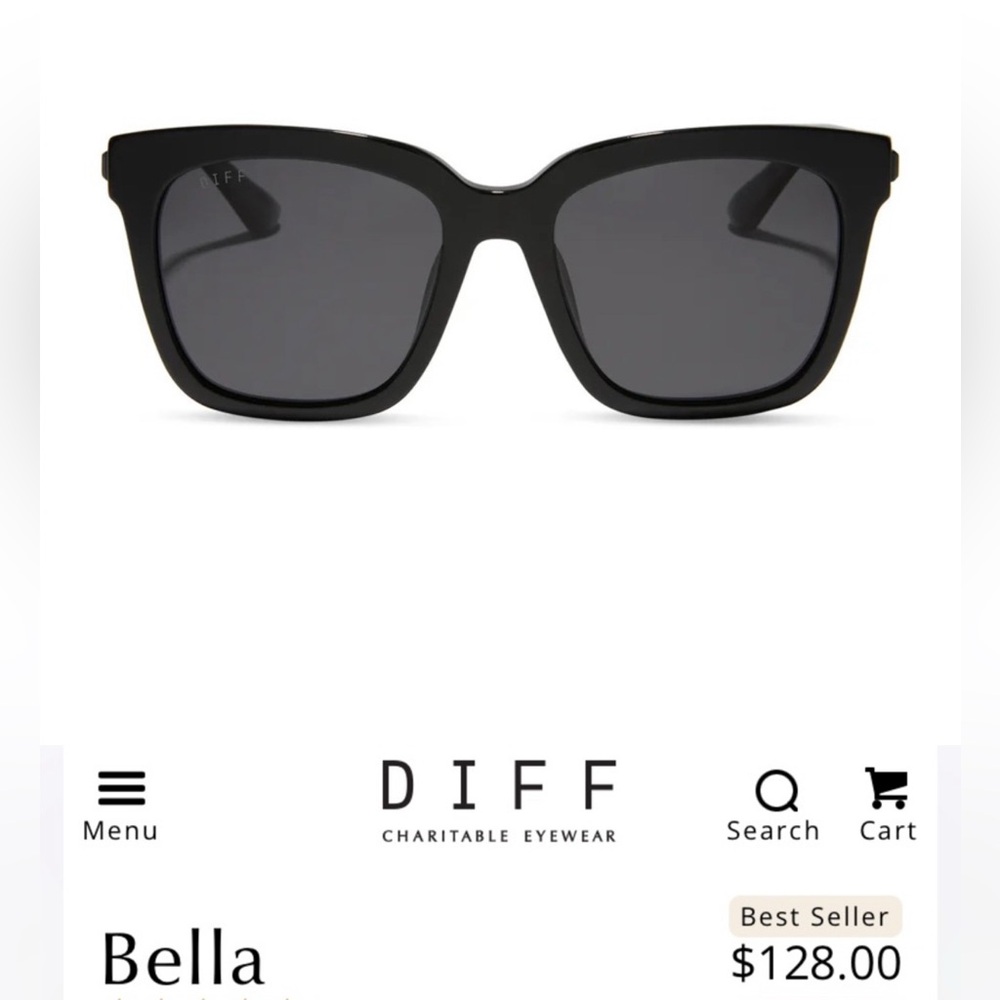 DIFF Bella Sunglasses in Black